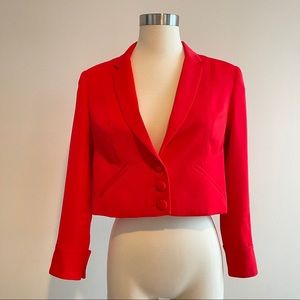 FLETCH XS Red Cropped Blazer